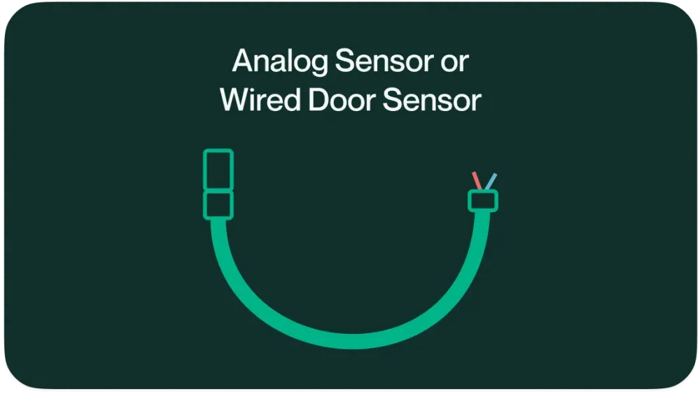 Drawing of the analogue sensor cable