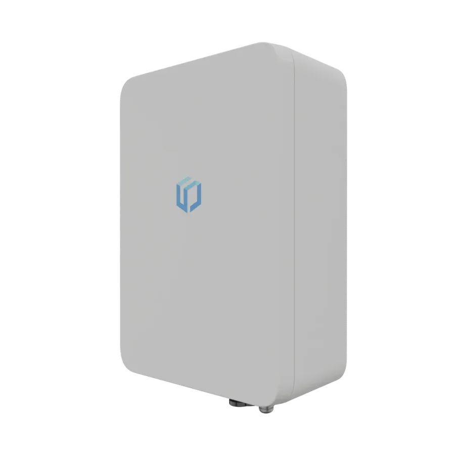 Sematics Link+ Core gateway, a white wall-mounted enclosure with its cable underneath