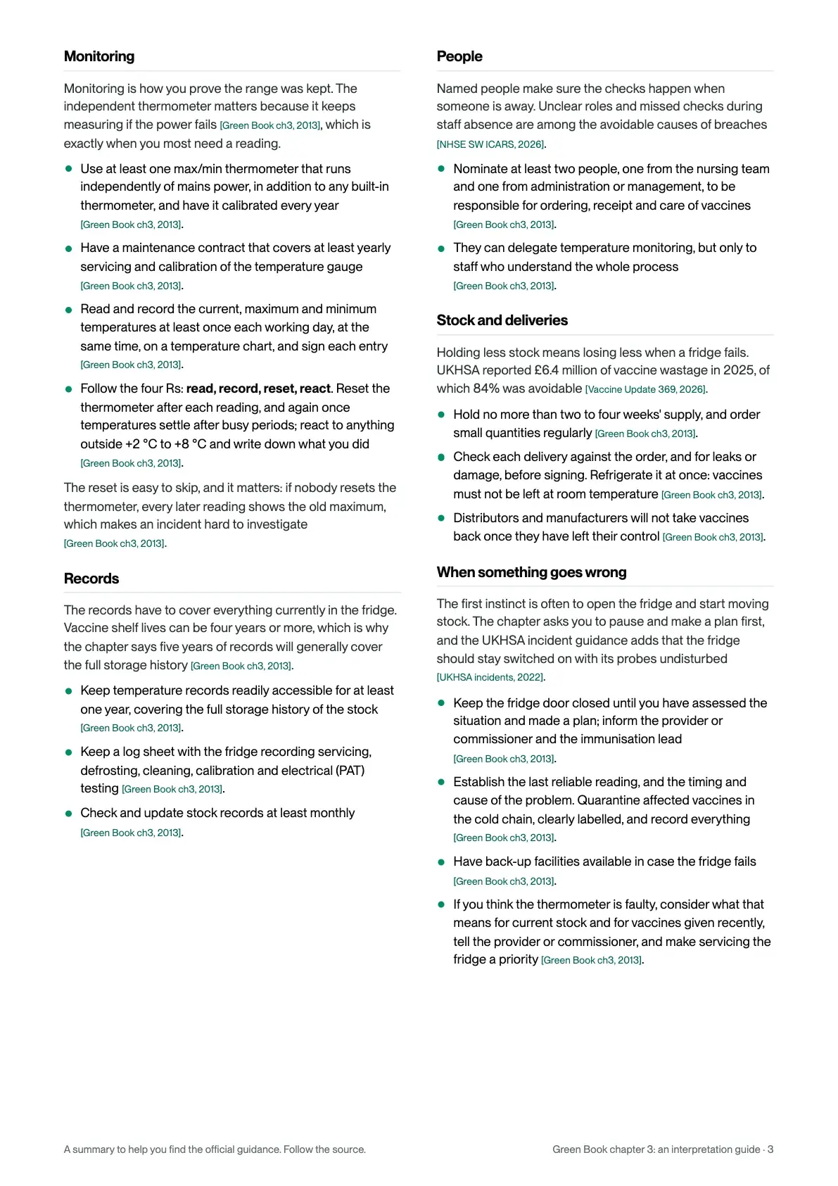 Page 3 of Green Book chapter 3: an interpretation guide, preview